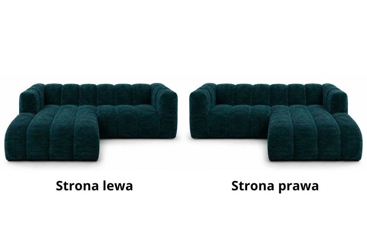 Narożnik modułowy Marbella L z eleganckimi przeszyciami - tkanina Viking - Wybór strony