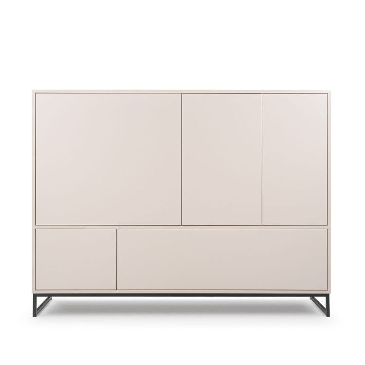 Komoda MALMO 160 cm - Beż piaskowy od frontu