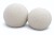Poduszka dekoracyjna okrągła w kształcie kuli Puffi 25 cm - białe tło, kremowa, zestaw