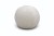 Poduszka dekoracyjna okrągła w kształcie kuli Puffi 25 cm - białe tło, kremowa