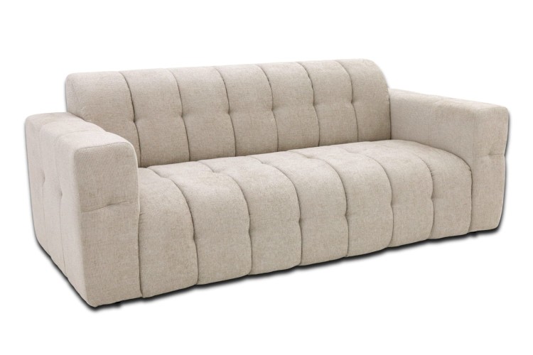 Sofa Selda trzyosobowa eleganckimi przeszyciami - Widok główny