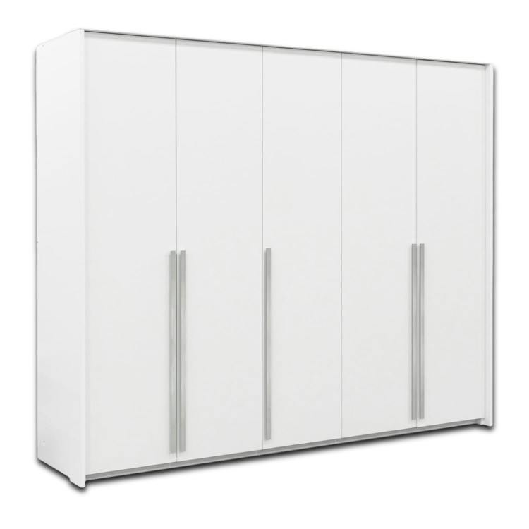 Szafa pięciodrzwiowa MONO 255 cm - biały mat widok główny