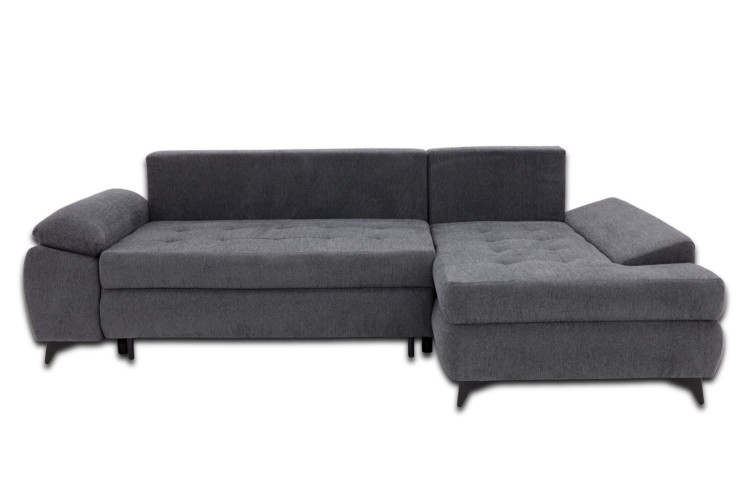 Narożnik Willy L Grafitowy - bez poduszek