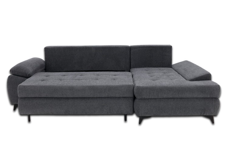 Narożnik Willy L Grafitowy - otwarty pojemnik