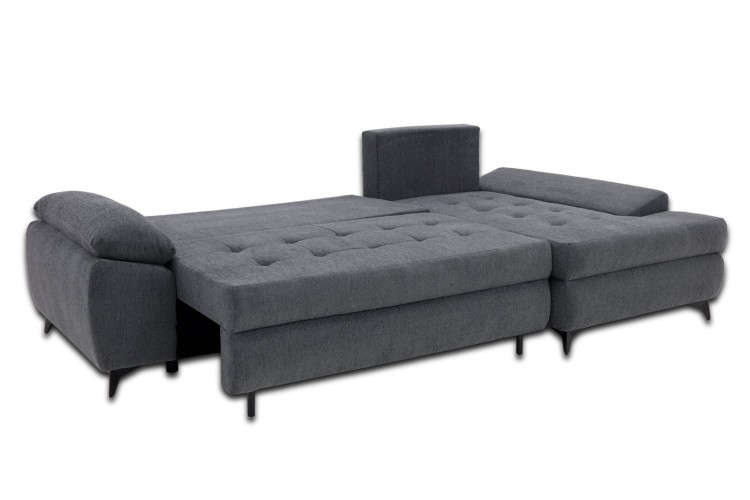 Narożnik Willy L Grafitowy funkcja spania, widok głowny