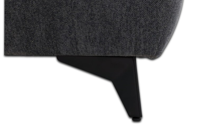 Narożnik Willy L Grafitowy - widok na detal nóżki