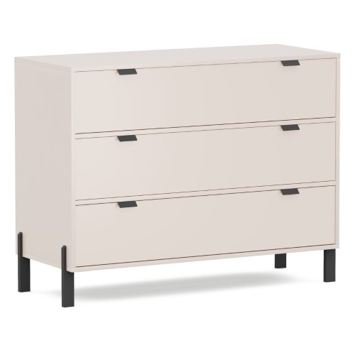 Komoda z szufladami SMART 109 cm - Beż piaskowy - widok główny