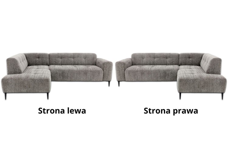 Narożnik Bovino L pikowany tkanina Bella 15 - wybór strony
