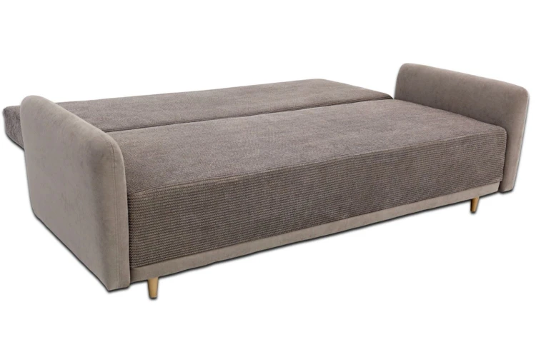 Sofa Merino z funkcją spania i pojemnikiem na pościel - widok główny rozłożona