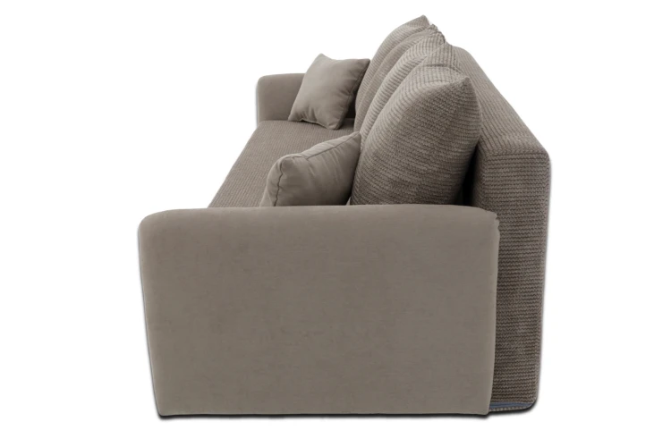 Sofa Merino z funkcją spania i pojemnikiem na pościel - widok z profilu