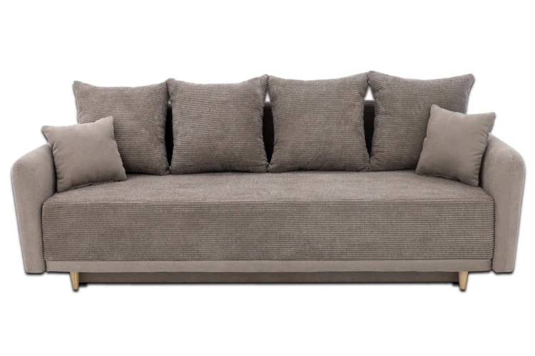 Sofa Merino z funkcją spania i pojemnikiem na pościel - widok od frontu