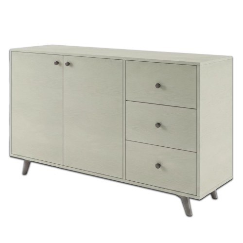 Komoda dwudrzwiowa MONA LUX 140 cm z szufladami - Eucalyptus - widok główny
