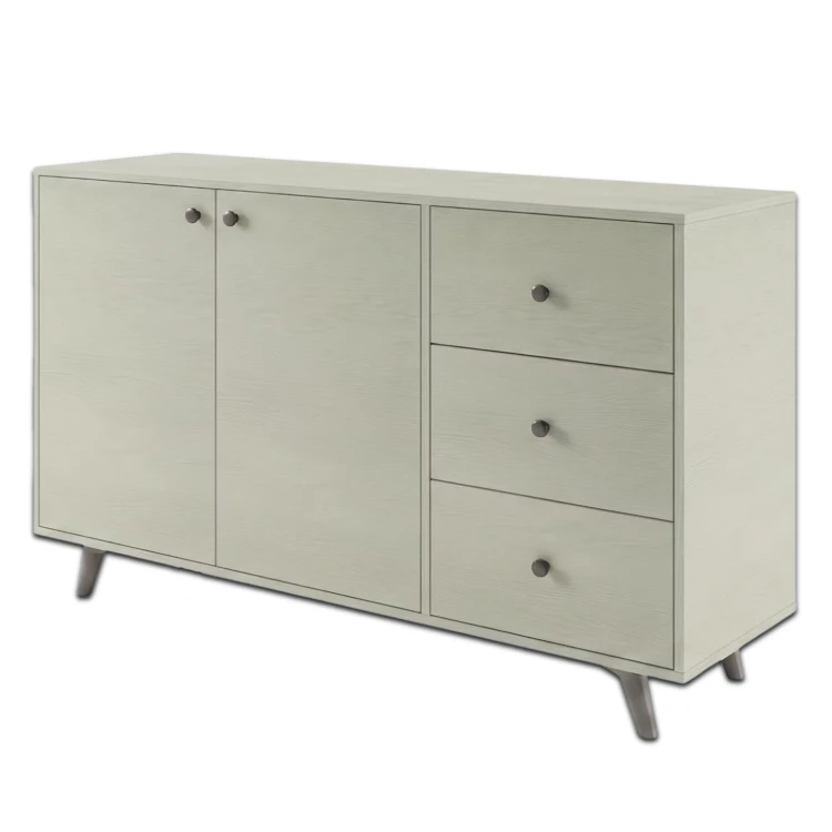 Komoda dwudrzwiowa MONA LUX 140 cm z szufladami - Eucalyptus - widok główny