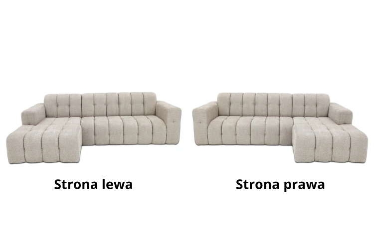Narożnik Selda Basic pikowany - tkanina Abriamo 02 wybór strony