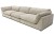 Sofa modułowa czteroosobowa Awinion z miękkim siedziskiem - tkanina Storm - zbliżenie