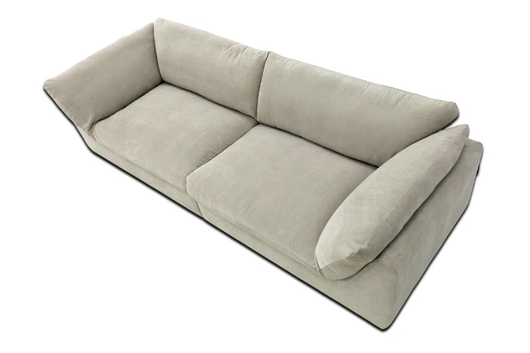 Sofa modułowa trzyosobowa Awinion z miękkim siedziskiem - tkanina Storm - widok z góry