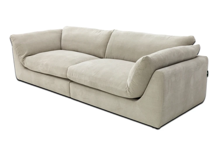 Sofa modułowa trzyosobowa Awinion z miękkim siedziskiem - tkanina Storm - widok z innego ujęcia