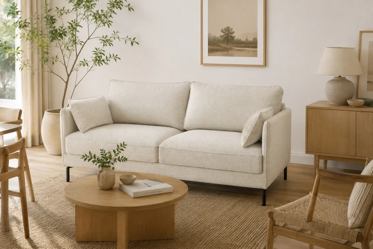 Sofa Raven – styl i komfort w skandynawskim wydaniu - Tkanina Toro 140 - Aranżacja
