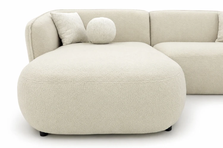 Narożnik Laures Lounge z poduszkami - zbliżenie na otomanę