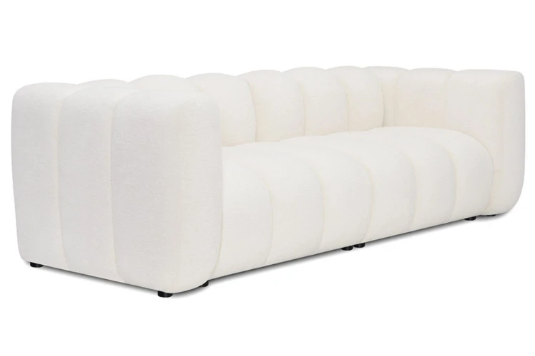 Sofa modułowa Marbella dwuosobowa z eleganckimi przeszyciami - tkanina Suprise Me - widok główny