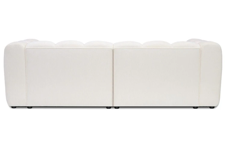 Sofa modułowa Marbella dwuosobowa z eleganckimi przeszyciami - tkanina Suprise Me - widok od tyłu