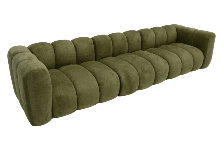 Sofa modułowa Marbella czteroosobowa z eleganckimi przeszyciami - tkanina Aragon - widok główny