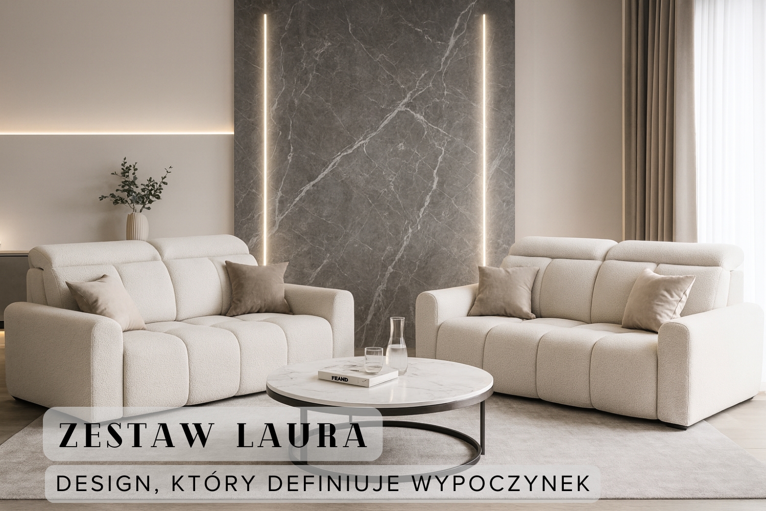 Zestaw wypoczynkowy 3+2 LAURA