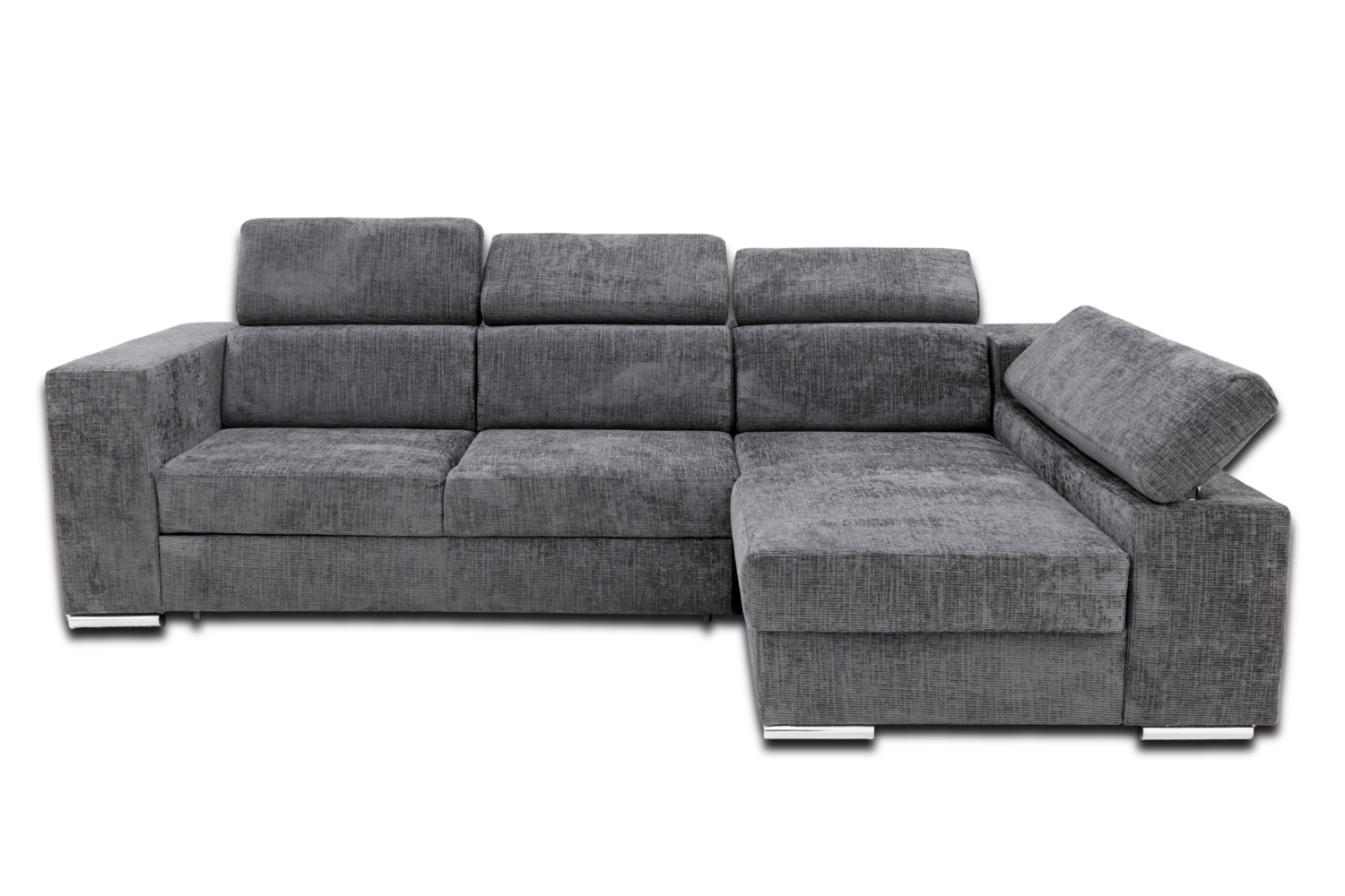 Narożnik Denver z funkcją spania i pojemnikiem na pościel - Wysunięty wózek od spania