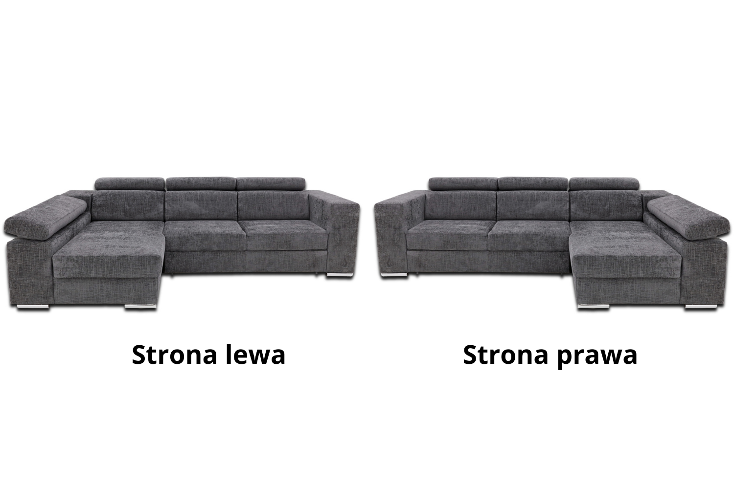 Narożnik Denver z funkcją spania i pojemnikiem na pościel - Wybór strony Prawa/Lewa