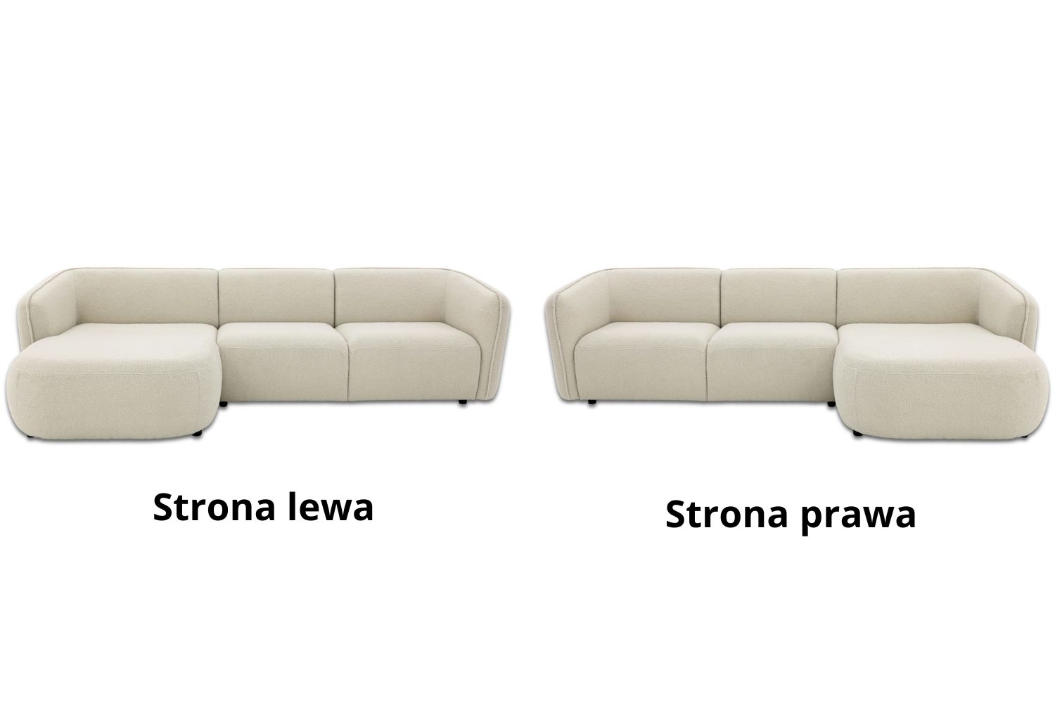 Narożnik Laures L z poduszkami - Widok na Prawą lub lewą stronę