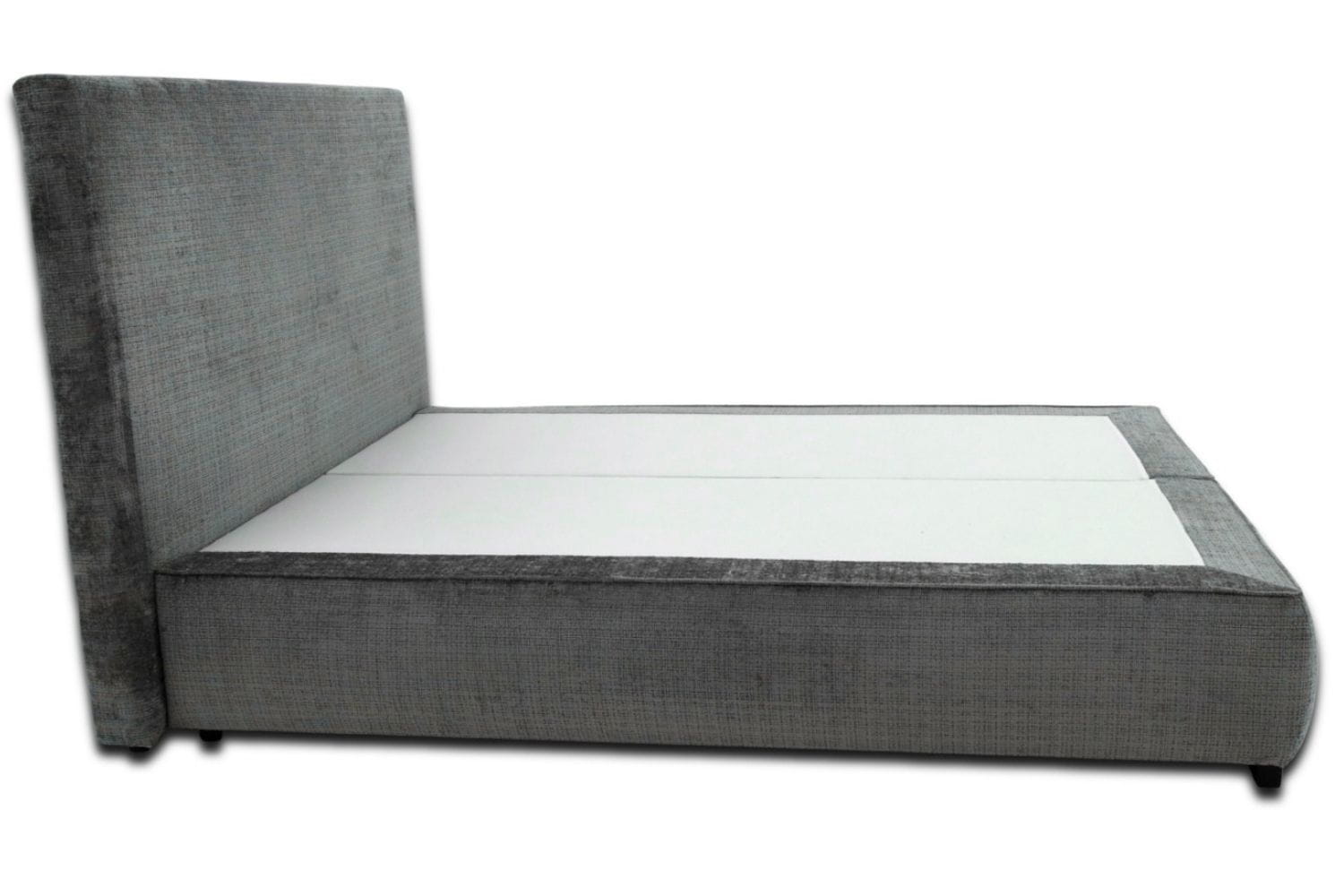 Łóżko tapicerowane dwuosobowe 180x200 Simple - tkanina Cremona - widok z profilu