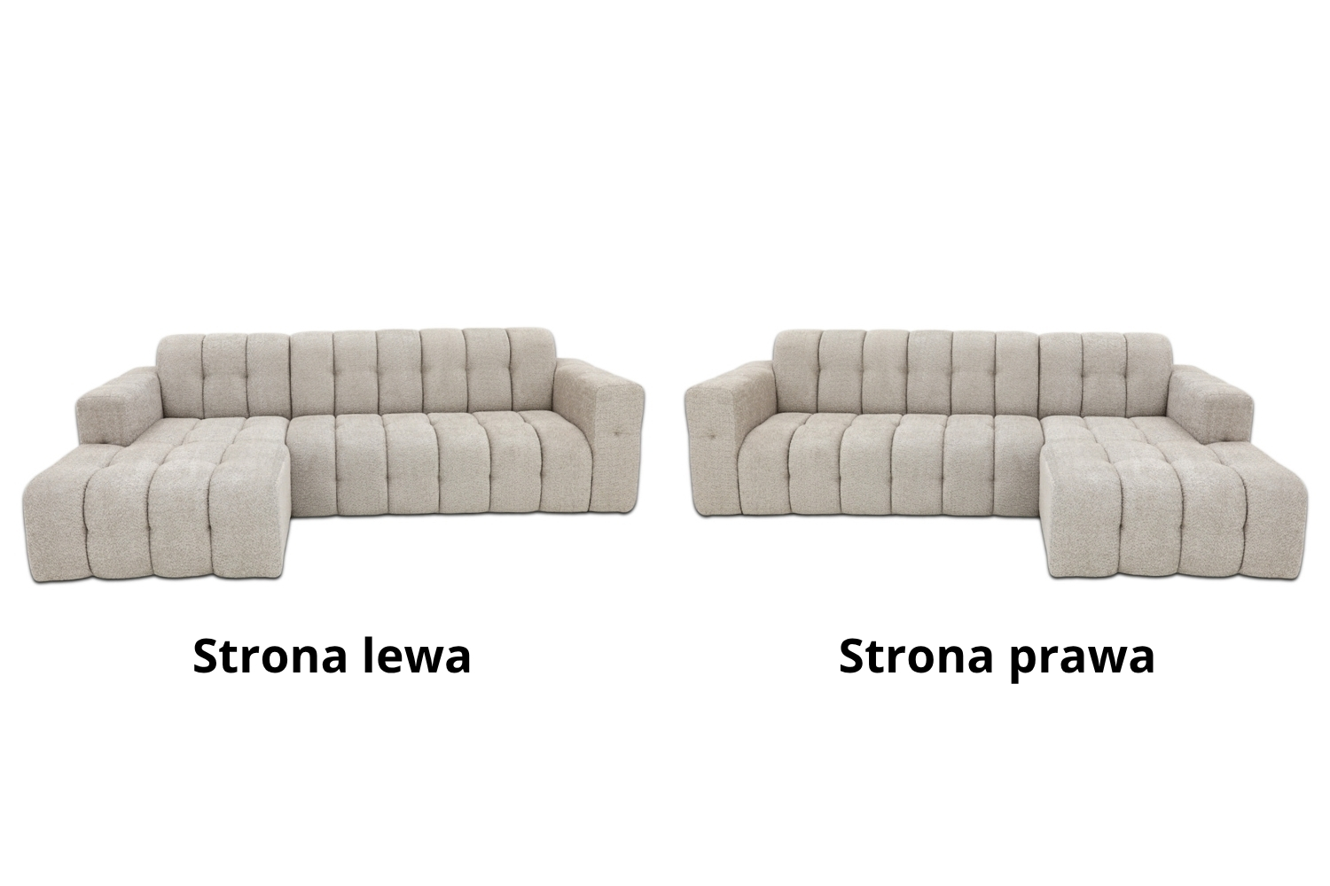 Narożnik Selda Basic pikowany - tkanina Abriamo 02 wybór strony